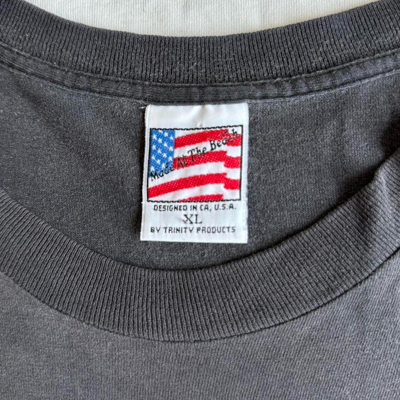 Vintage 1990s Elvis Presley Band Graphics Black Single Stitched Tee Shirt - Picture 5 of 6